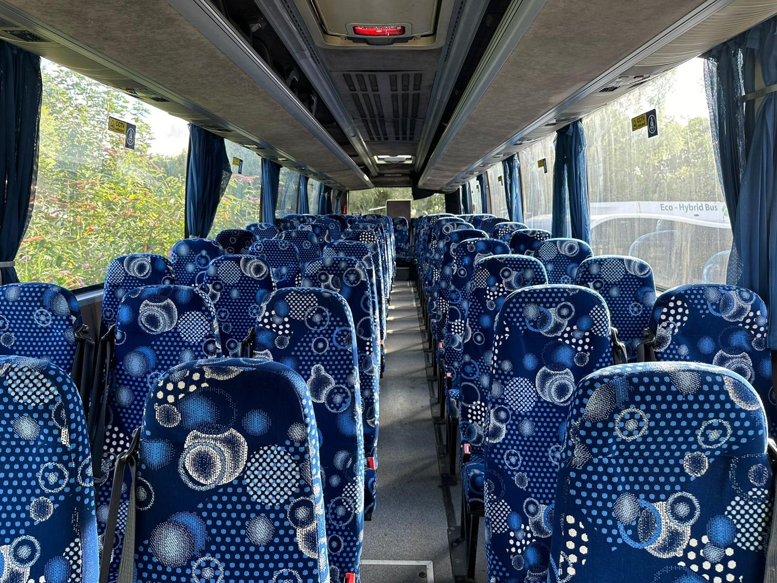 Touring coach interior